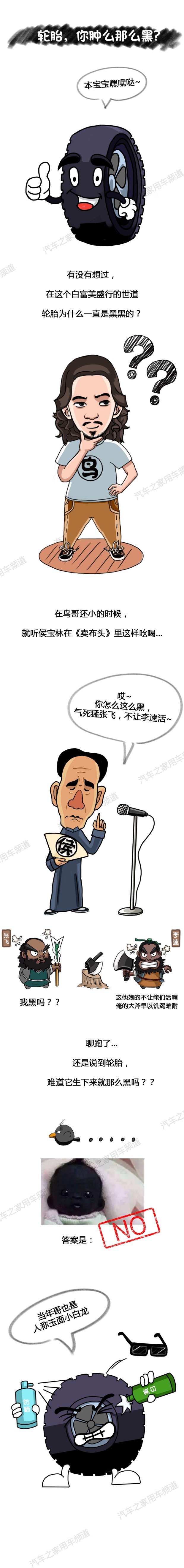 为什么是黑色的？轮胎的颜色不是天生的