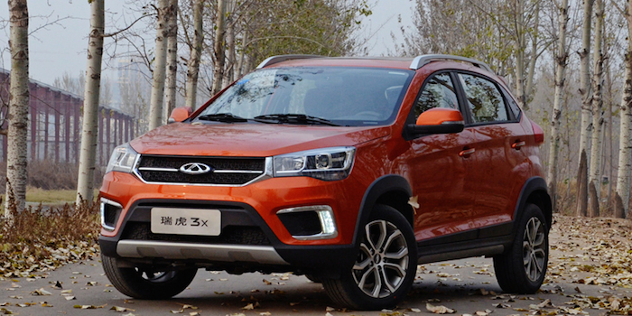 带4G WIFI的跨界SUV 奇瑞瑞虎3X今晚上市