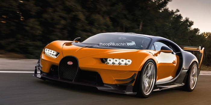 突破1500马力 布加迪Chiron SS假想图