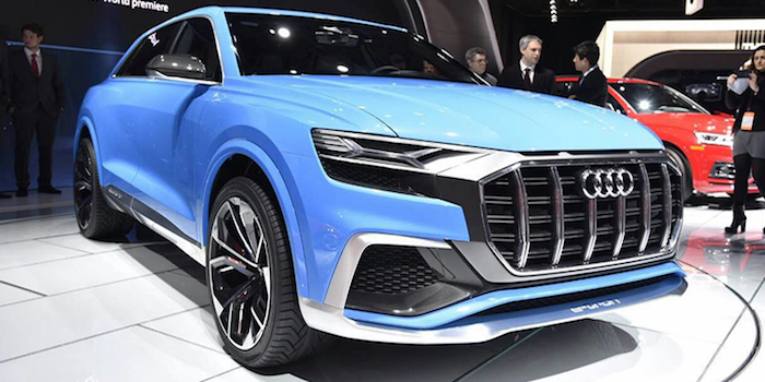 奥迪Q8中大型轿跑SUV亮相 竞争X6/GLE