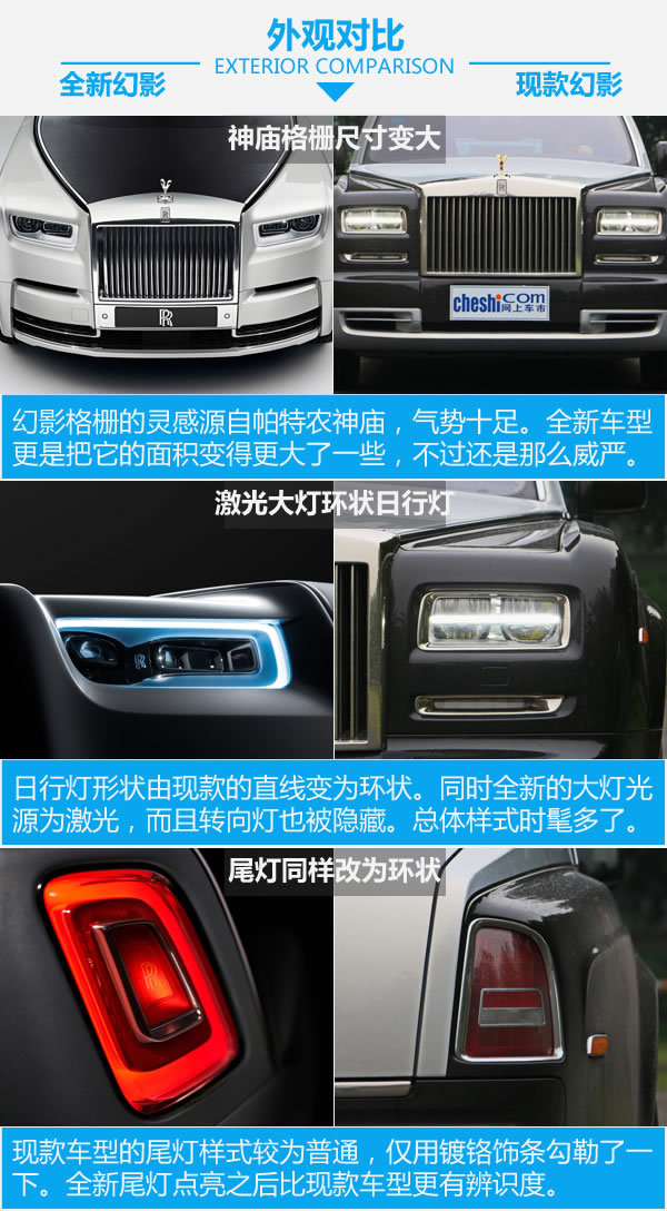 不改变就是最好的 劳斯莱斯幻影新老对比-图3