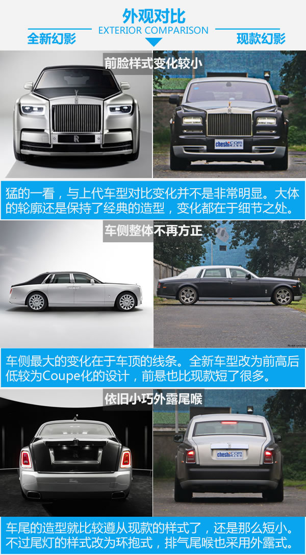 不改变就是最好的 劳斯莱斯幻影新老对比-图2