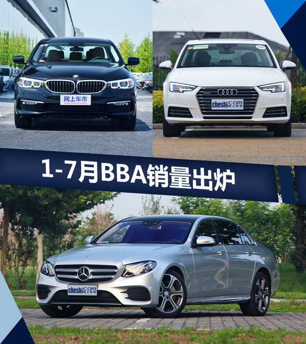 奔驰/宝马/奥迪1-7月销量出炉 排名悬念陡增-图1