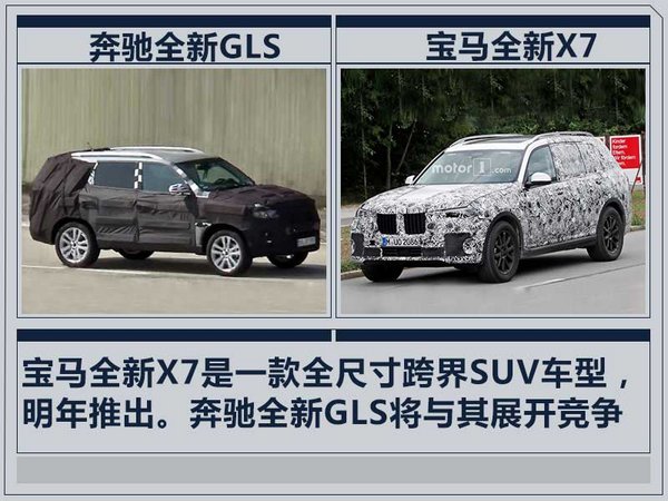 奔驰新一代GLS明年亮相 与宝马X7对标(谍照)-图1