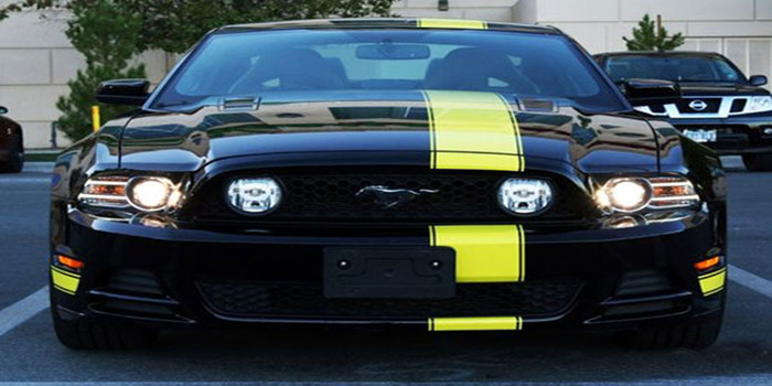 黑黄经典配色 福特野马Penske GT特别版!