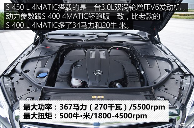 奔驰(进口) 奔驰S级 2018款 S 450 L 4MATIC