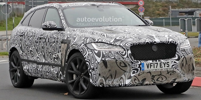 换全新外观套件 捷豹F-PACE SVR最新谍照