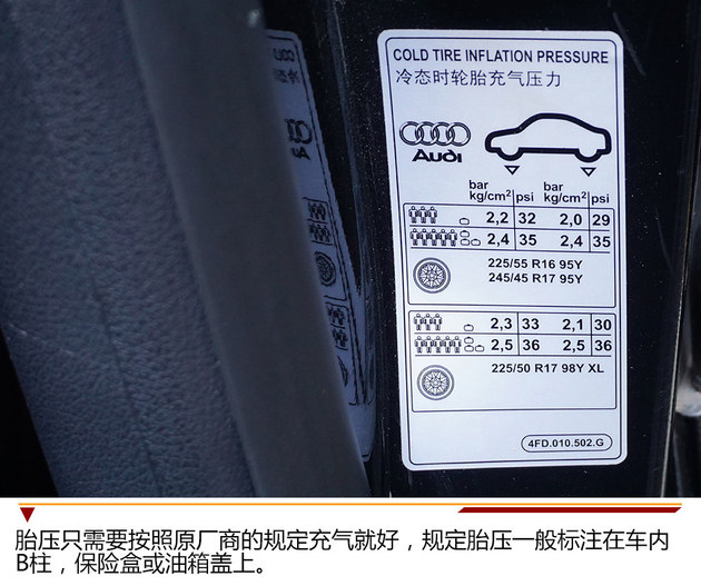 胎压过高或过低都存在安全隐患