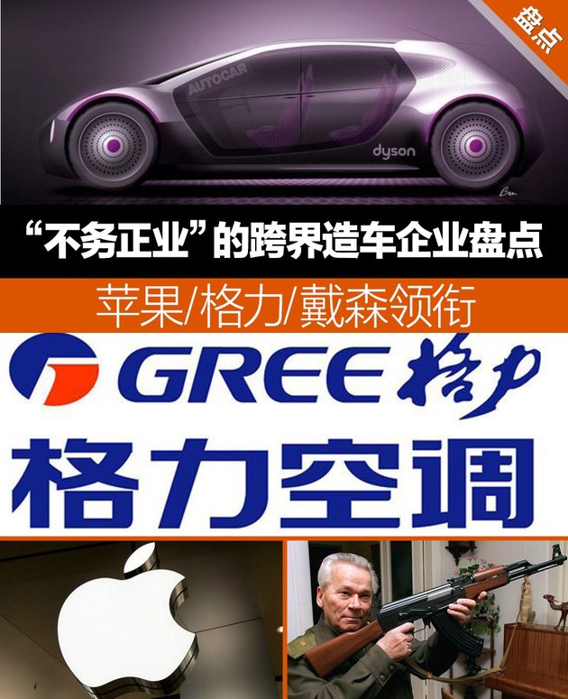 跨界造车,苹果造车，戴森造车，五粮液造车