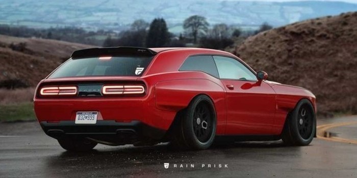 道奇Challenger SRT Demon掀背车渲染图曝光