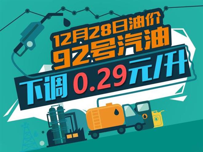 油价迎“五连降”  92号汽油每升下调0.29元