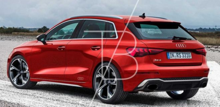 对标M2 新奥迪RS3 Sportback效果图曝光