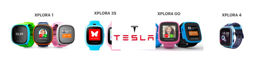 特斯拉，特斯拉,特斯拉智能手表，Xplora Technologies
