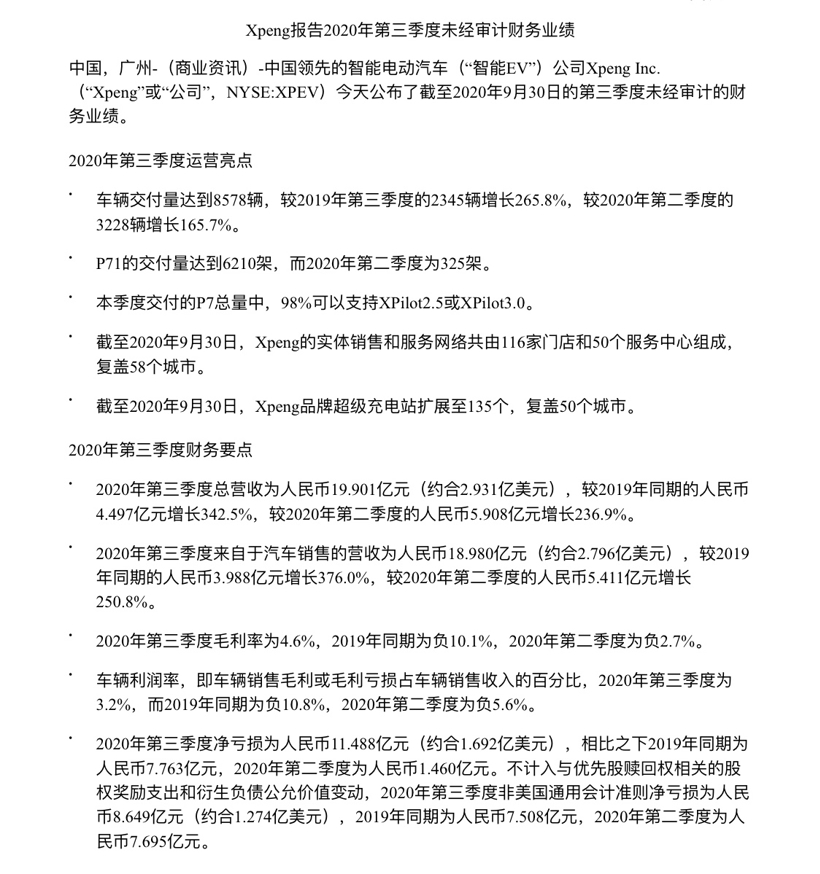 财报，小鹏汽车销量，小鹏汽车,造车新势力,财报,销量,p7