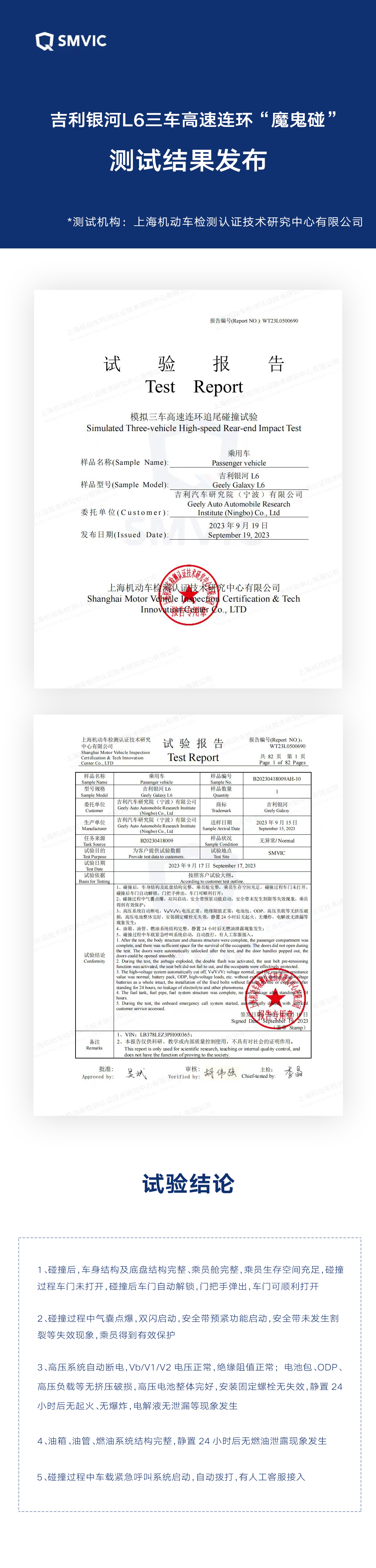打破新能源汽车“逢撞必烧”魔咒，吉利银河L6安全性能引领行业