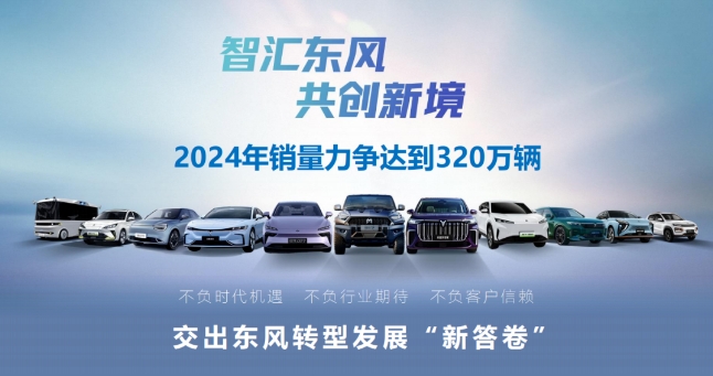 东风汽车“集火”新能源，2024年挑战销量320万辆