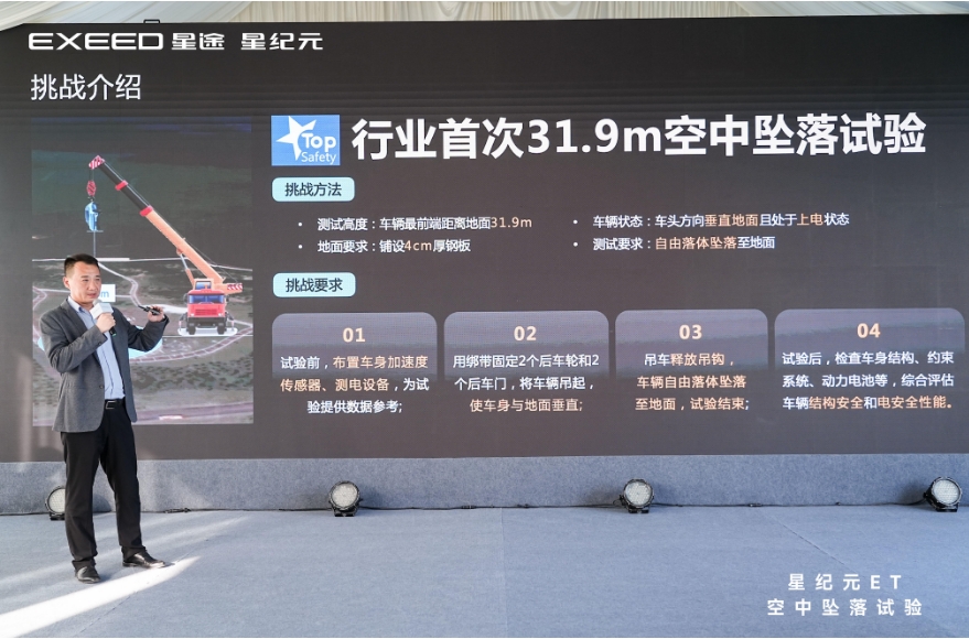 高空坠落挑战安全底线，星纪元ET“一镜到底”秀肌肉